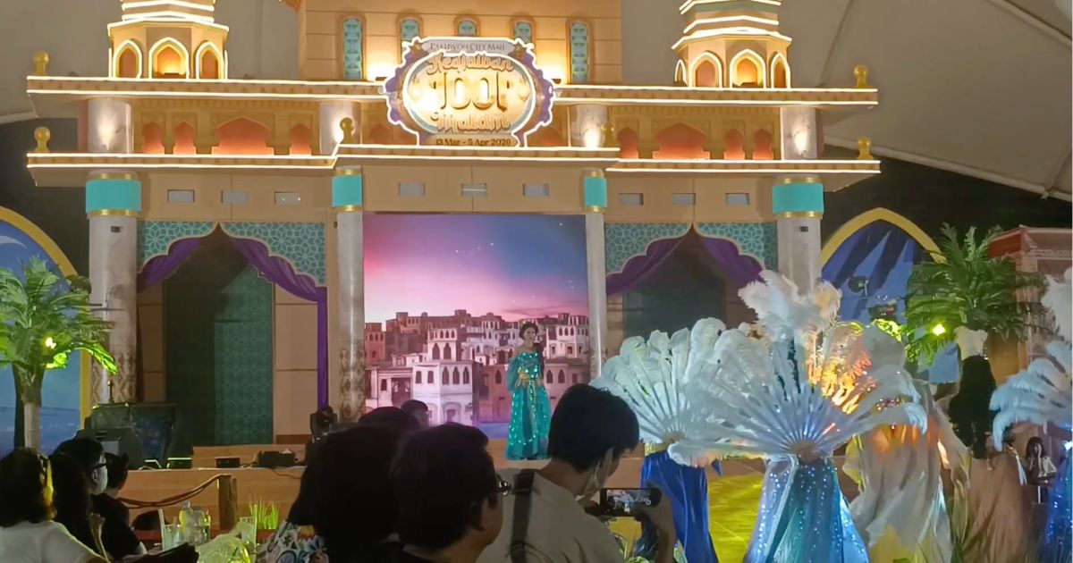Eksekusi LED Visual Stage Surabaya oleh Eikon Space untuk tema 1001 Malam
