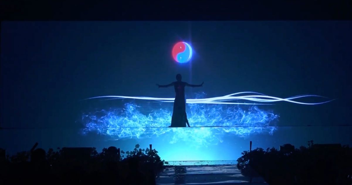 Eksekusi LED Screen Mapping Surabaya oleh Eikon Space di Zhang Palace